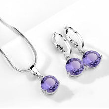 Load image into Gallery viewer, Round Zircon Cubic Necklace