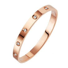 Load image into Gallery viewer, Women Gold Rose Gold Silver Color Rhinestone Bracelet
