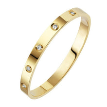 Load image into Gallery viewer, Women Gold Rose Gold Silver Color Rhinestone Bracelet