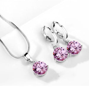 Round Zircon Cubic Necklace