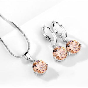 Round Zircon Cubic Necklace