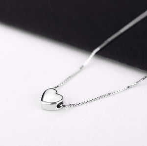 Silver Love Heart Necklaces