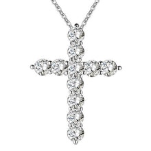 Load image into Gallery viewer, Christmas Cross  stone Necklace
