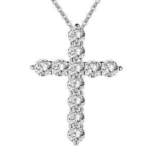 Christmas Cross  stone Necklace