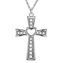 Load image into Gallery viewer, Christmas Cross  stone Necklace
