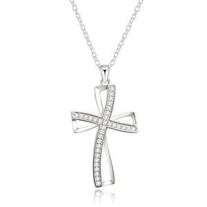 Christmas Cross  stone Necklace