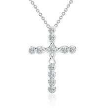 Load image into Gallery viewer, Christmas Cross  stone Necklace
