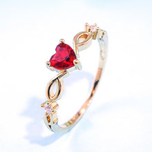 Load image into Gallery viewer, Cute Romantic Heart Ring
