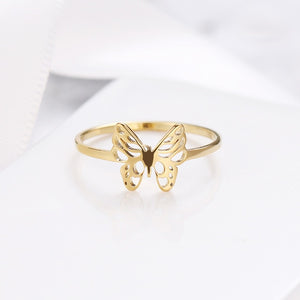 Cutout Exquisite Butterfly Ring