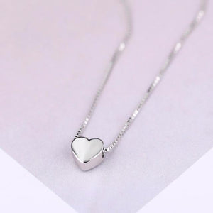 Silver Love Heart Necklaces